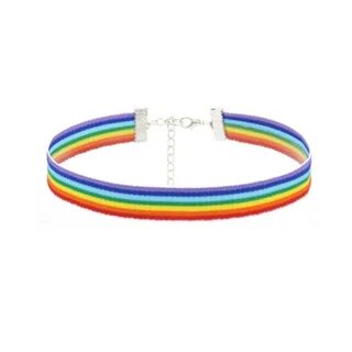 Fashion Colorful Rainbow Choker Necklace Clavicle Chain Ribb