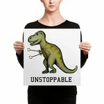 Unstoppable T-Rex Canvas Dinosaur gifts, Canvas, Rex