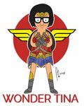 Tina Belcher - Wonder Woman (Fanart) by fluffy0w0 on Deviant