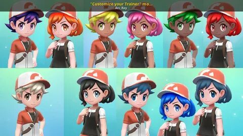 "Customize your Trainer" mod pack V3 +eye fix Pokemon: Let's