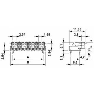 Купить Установочные корпуса - HS LC-H-D2/ R2XC2-2,54 - 22023