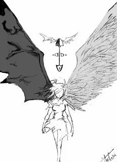 Drawings Of Demons And Angels Demon drawings, Angel drawing,