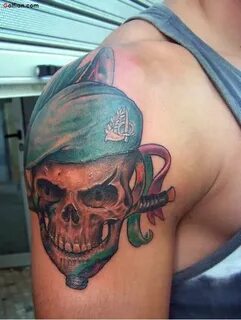 Army Skull Tattoo (66) - Parryz.com