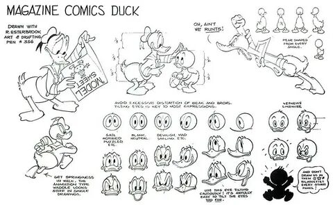 Donald Duck - Model Sheets Traditional Animation