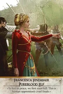 Francesca Findabair Pureblood Elf (Gwent Card) - The Witcher