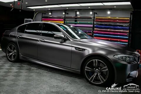 CL-EM-05 electro metallic steel grey car vinyl wraps for BMW