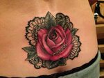 My gorgeous Rose, Lace and Pearl tattoo. Best cover up I hav