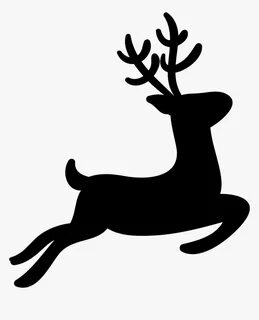 Clip Art Collection Of Free Download - Reindeer Black And Wh