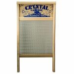 Crystal Cascade Glass Washboard Pail Size Glass washboard, W