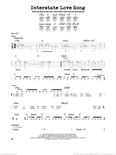 Pilots - Interstate Love Song sheet music for guitar solo (l