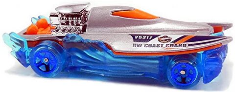 HOT WHEELS SILVER MAD SPLASH COAST GUARD FROM A 5 PACK LOOSE