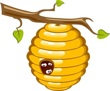 bee clipart png - Honey Bee Beehive Clip Art - Clip Art Bee 
