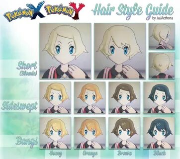 Pokemon X And Y Female Hairstyles : Trainer girls in Pokemon