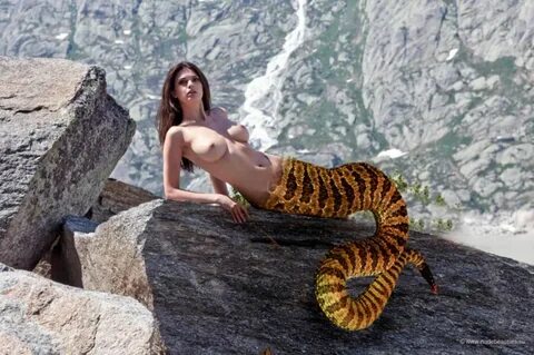 mermaid and water snake - Big Tits Porn Pic