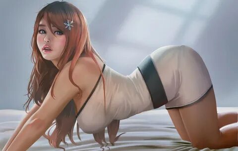 Обои Bleach, Sexy, Anime, Inoue Orihime, Paint, Redhead, Ori