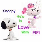 Snoopy he's in love with Fifi 3D Snoopy, Snoopy love, Charli