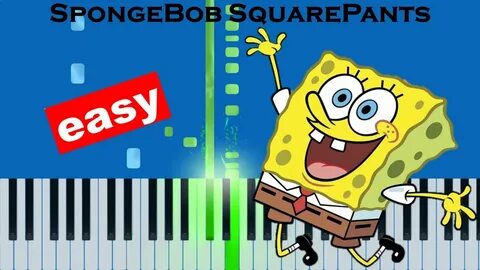 SpongeBob SquarePants Theme Song (Slow Easy) Piano Synthesia