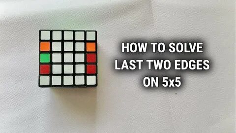 Last Two Edges on 5x5 - YouTube