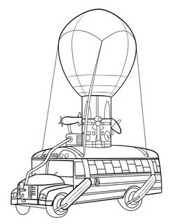 Fortnite Battle Bus Coloring Page - Free Printable Coloring 