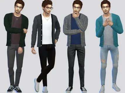 Anthony Casual Cardigan - The Sims 4 Catalog