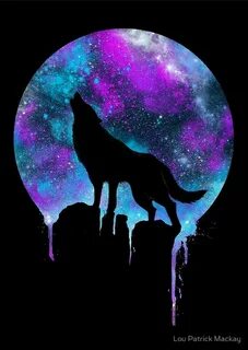 Pin by Feyfey on Lobos Galaxy painting, Wolf artwork, Wolf p