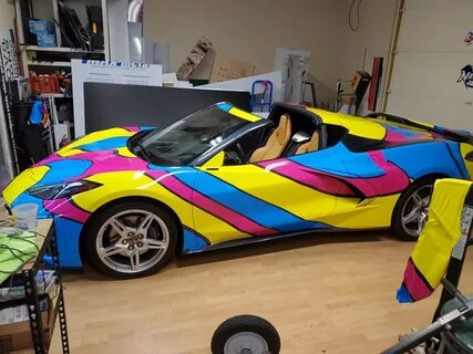 C8 Corvette With Eye-Popping Multi-Color Wrap GM Authority