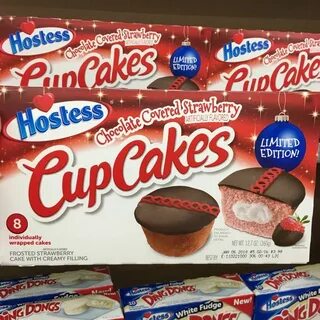 Found! Hostess Chocolate Covered Strawberry Cupcakes Snacks,