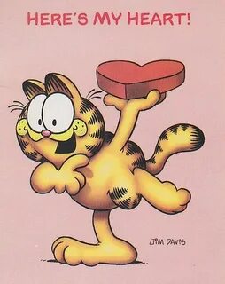 1990s Valentine Garfield pictures, Garfield cartoon, Garfiel