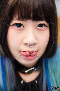 Asian girl piercing