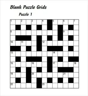 Blank Crossword Puzzle - BestTemplatess123 - BestTemplatess1