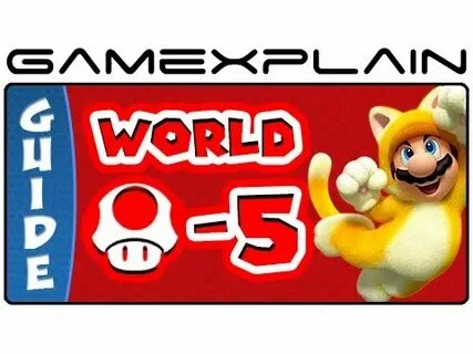 Super Mario 3D World - World Mushroom-5 Green Stars & Stamp 