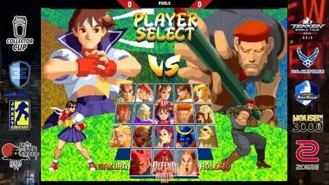 Street Fighter Alpha 2 - Vic Viper (Sakura) vs. Rolento13 (R