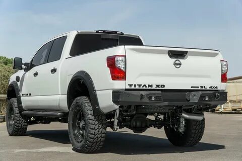 Stealth Fighter Rear Bumper 2016 - 2020 Nissan Titan Xd - Offroad Armor.