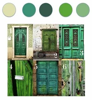 Color Story: Green Doors, Feng Shui and Energy color palette