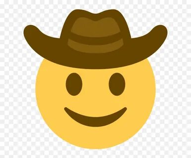 Sad Cowboy Emoji Png Transparent / Brimmed sad cowboy, color