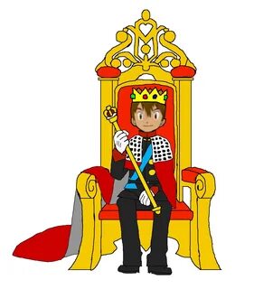 king sitting on throne drawing - Clip Art Library