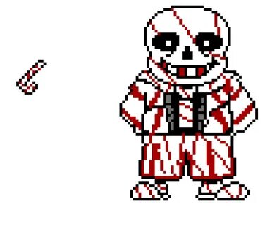 Sans Sprite candycane Pixel Art Maker