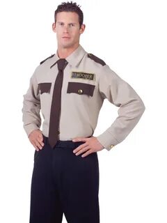 UnderWraps Men's State Trooper Law Enforcement Costume Shirt