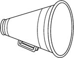Cheer megaphone clipart black and white free 2 - WikiClipArt