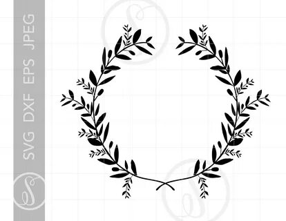 Laurel Wreath SVG Laurel Wreath Clipart Laurel Wreath Etsy