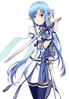 Safebooru - 1girl absurdres asuna (sao) asuna (sao-alo) blue