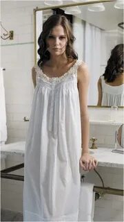 simple white eileen west nightgowns. Camisolas lindas, Roupa