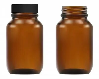 Premium Vector Black glass bottle. medical syrup jar. pharma
