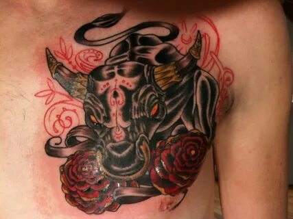 Charging Bull Tattoo - Фото база