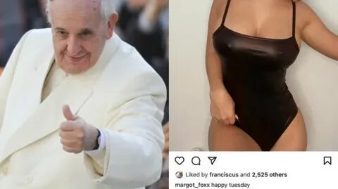 Pope Francis caught engaging with adult star, Margot Foxx on