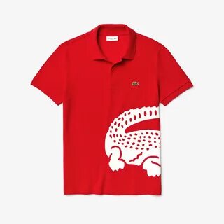 Lacoste japanese printed polo