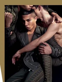 Olivier Rousteing y el glam de Balmain para Attitude Magazin