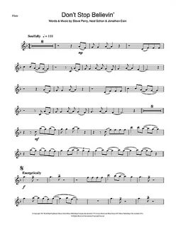 Dont Stop Believing Sheet Music - Www.madreview.net