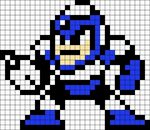 Flash Man Idle Sprite (Megaman 2) - Grid Paint