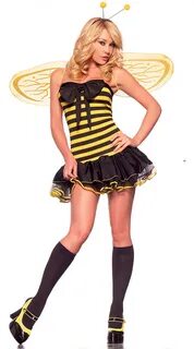 Top Busy Bee Costume Hollow Costume Lady dresses